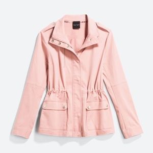 Blush Pink Cargo Jacket - Small